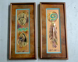 Greg Hinz Copper Southwest Art Pair