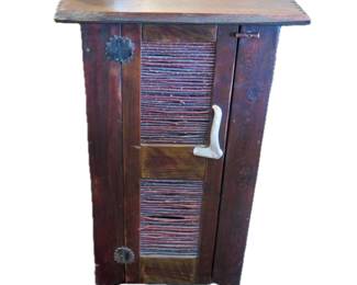 Rustic Willow Twig Door Antler Pull Jelly Cabinet