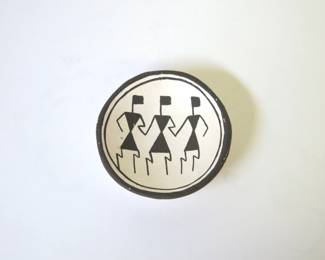 Dolores Lewis Acoma Pueblo Monochrome Bowl