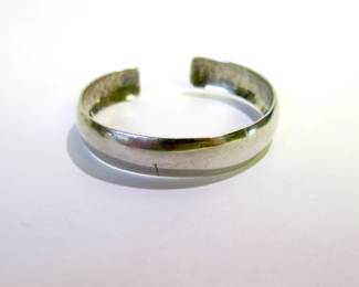 Sterling Silver Hand Hammered Bracelet Cuff made in Denmark