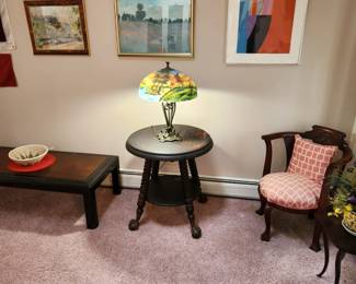 Table and lamp