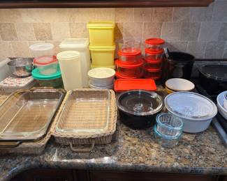 Pyrex and vintage Tupperware