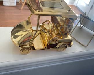 Golden golf cart model