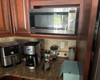 Microwave, air-fryer, coffee pot, and more.