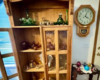 Case amber glassware and other sets