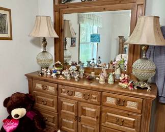 Jim Shore on Dresser - dresser, chest and bed