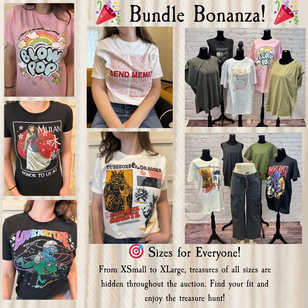 Bundle Bonanza! Start at $15.00