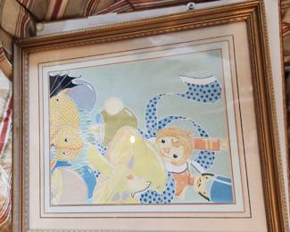Antique Raggedy Ann & Andy prints. These are approximately 90 years old
