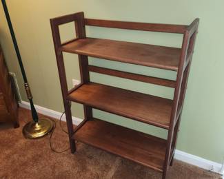 Folding shelf unit