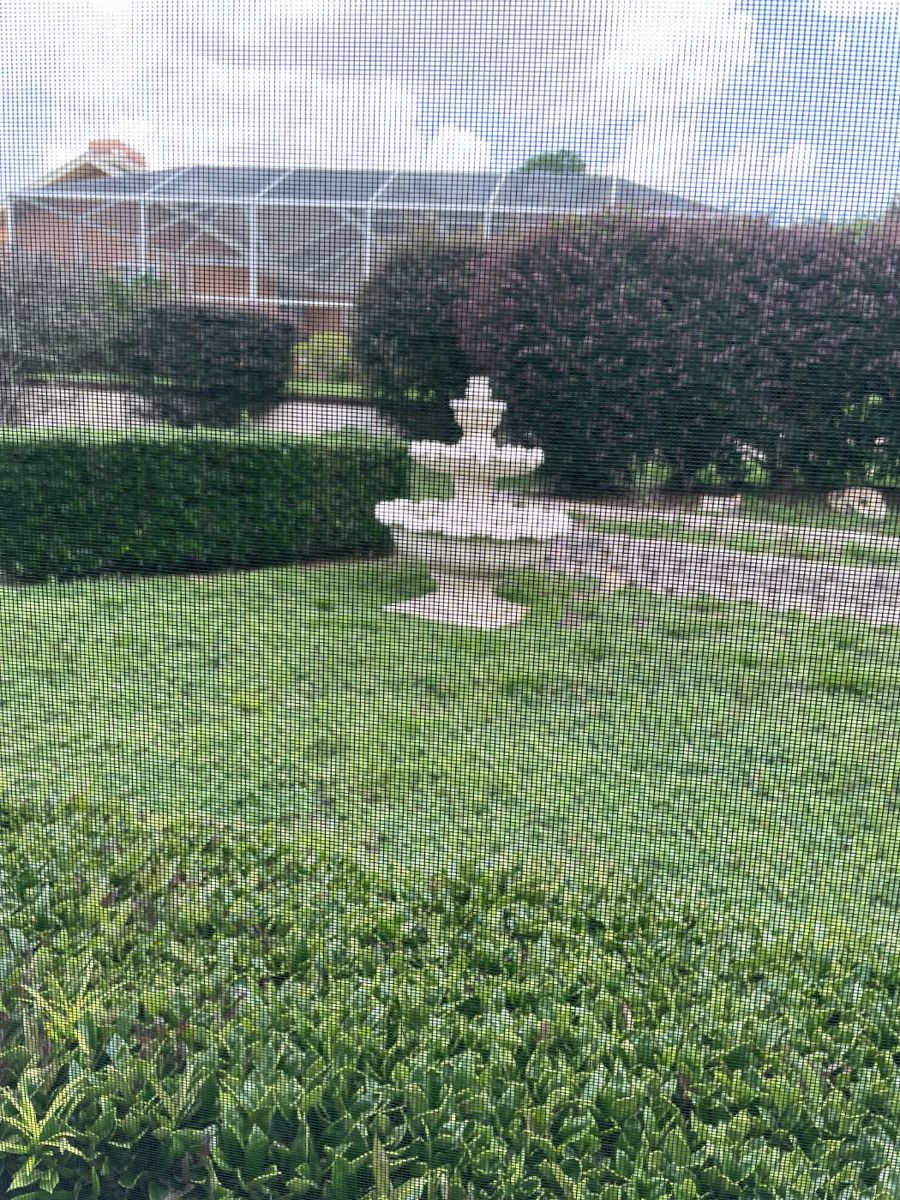 widest base 52in. Cement 5 pieces