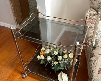 Hollywood Regency Bar Cart $75.00