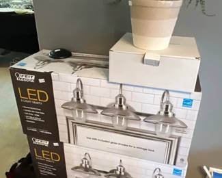LIght fixtures still in the box