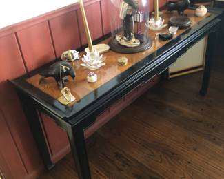 Asian Style Black Lacquer Table