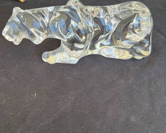 Baccarat Glass Crystal Tiger