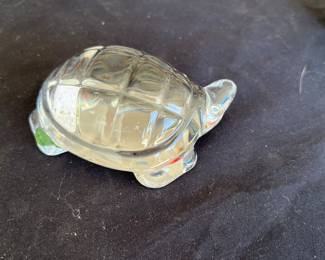 Baccarat Glass Crystal Turtle 