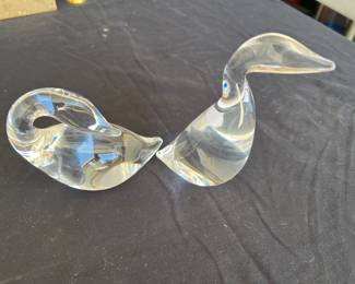 Steuben Glass Crystal Goose
