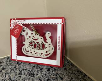 Lenox Porcelain 2020 Sleigh Ornament