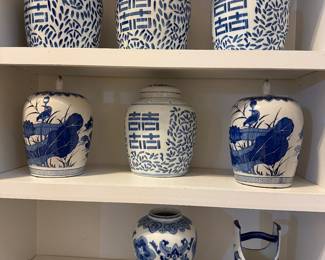 Blue & White Ginger Jars & Decor