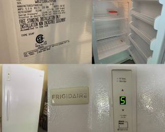 14 Cubic Feet Frigidaire Upright White Freezer Model# LFFU14F5HWN