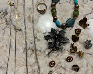 Necklaces Sterling and Pins