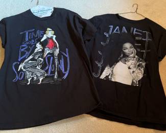Madonna and Janet Jackson Concert Tee Shirts (Front)