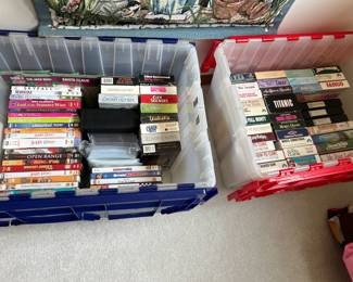 DVDs, VHS tapes