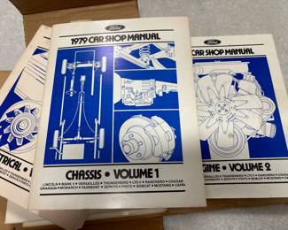 SET of 5 FORD 1979 CAR SHOP MANUALS