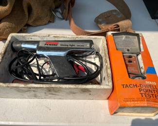 Vintage Sears/Penske Timing Light, and Tach-Dwell Points Tester