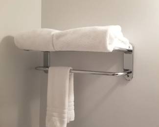Hotel towel rack