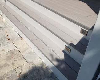 Nearly new Trex decking: gray; Azek