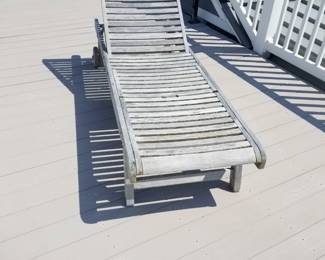 Teak chaise
