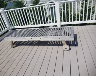 Teak chaise