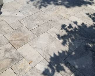 Terrazzo patio rectangles