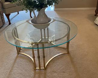 Glass top table in living room