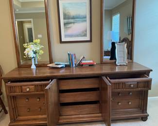 Dresser open in master bedroom