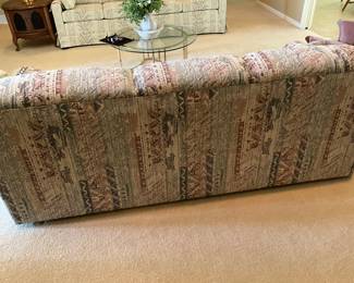 Back of sofa in living room