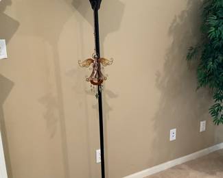 Stand lamp in living area