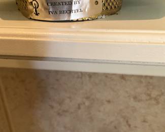 On mantle in living room - Label on previous picture