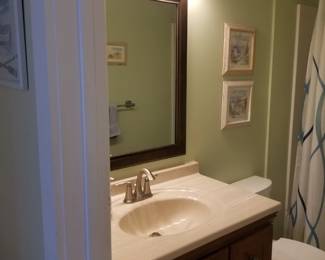 Bath vanity; vanity mirror; vanity lights
