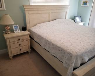 King bedroom suite: king bed; two nightstands; dresser