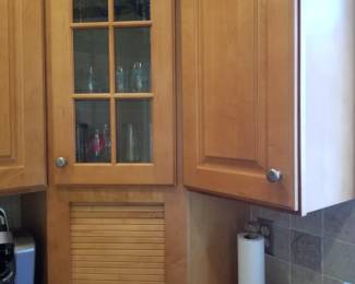Kitchen cabinetry detail: appliance corral