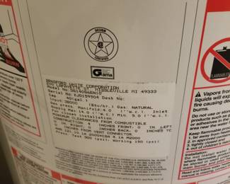 40-gallon GAS hot water heater