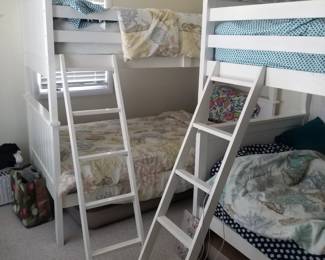 Twin over twin bunk beds - two sets available