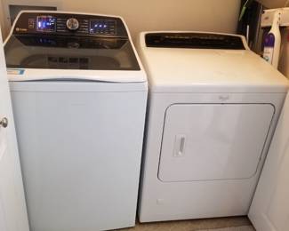 Nearly new GE Profile washing machine. GAS dryer