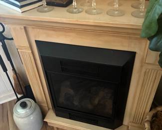 kitchen fireplace