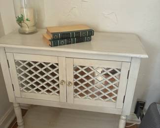 white side table