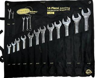 14 PC Extra Long SAE Combo Wrench Set