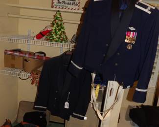 Two dress USAF uniforms.