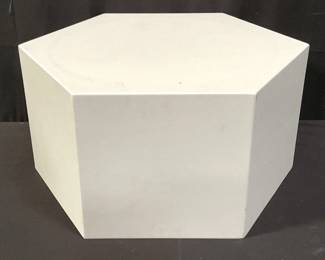 Modern hexagonal side table. Lot # 146