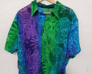 Greg parry Hawaiian shirt. Lot # 636